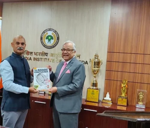 Visit to Prof. Vaidya Pradeep Kumar Prajapati, Director, AIIA